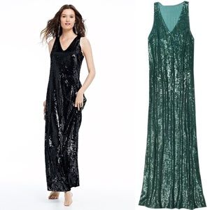 Calypso St Barth Paola Green Sequin Dress Gown